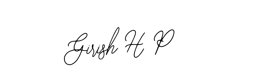 How to make Girish H P signature? Bearetta-2O07w is a professional autograph style. Create handwritten signature for Girish H P name. Girish H P signature style 12 images and pictures png