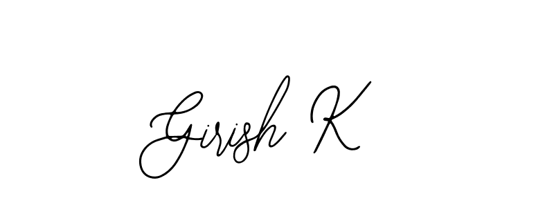 How to make Girish K signature? Bearetta-2O07w is a professional autograph style. Create handwritten signature for Girish K name. Girish K signature style 12 images and pictures png