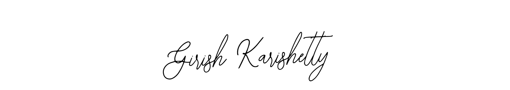 Design your own signature with our free online signature maker. With this signature software, you can create a handwritten (Bearetta-2O07w) signature for name Girish Karishetty. Girish Karishetty signature style 12 images and pictures png