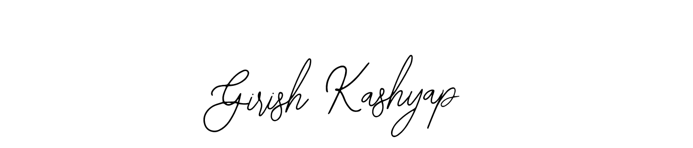 Design your own signature with our free online signature maker. With this signature software, you can create a handwritten (Bearetta-2O07w) signature for name Girish Kashyap. Girish Kashyap signature style 12 images and pictures png