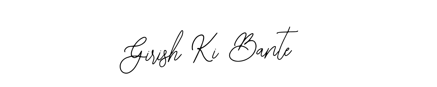 Use a signature maker to create a handwritten signature online. With this signature software, you can design (Bearetta-2O07w) your own signature for name Girish Ki Bante. Girish Ki Bante signature style 12 images and pictures png