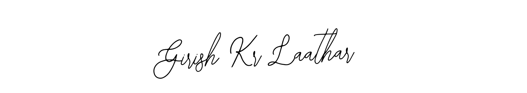 Make a beautiful signature design for name Girish Kr Laathar. Use this online signature maker to create a handwritten signature for free. Girish Kr Laathar signature style 12 images and pictures png