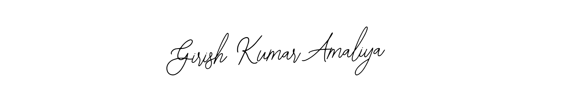 Make a beautiful signature design for name Girish Kumar Amaliya. Use this online signature maker to create a handwritten signature for free. Girish Kumar Amaliya signature style 12 images and pictures png