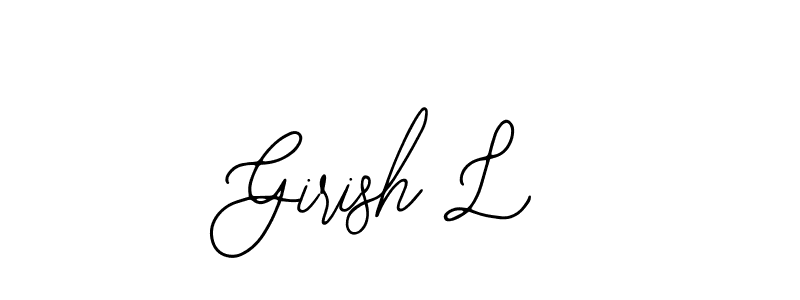 This is the best signature style for the Girish L name. Also you like these signature font (Bearetta-2O07w). Mix name signature. Girish L signature style 12 images and pictures png