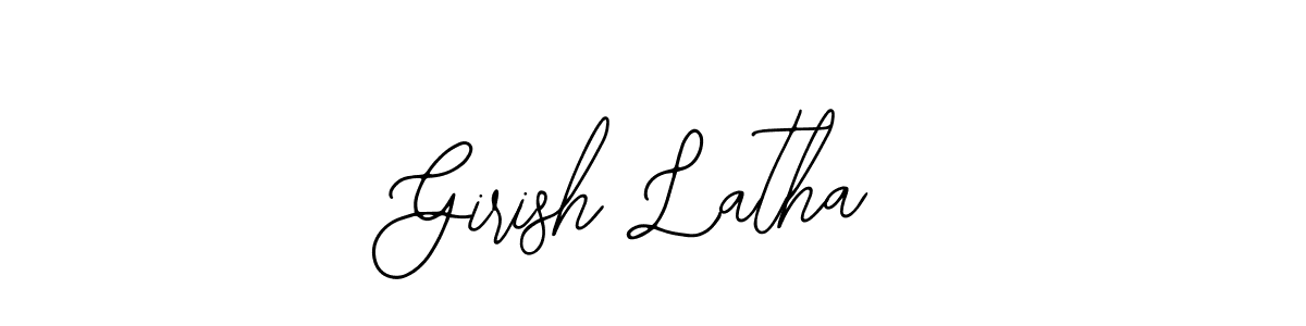 Design your own signature with our free online signature maker. With this signature software, you can create a handwritten (Bearetta-2O07w) signature for name Girish Latha. Girish Latha signature style 12 images and pictures png