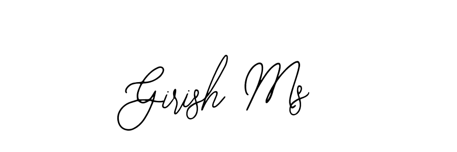 Girish Ms stylish signature style. Best Handwritten Sign (Bearetta-2O07w) for my name. Handwritten Signature Collection Ideas for my name Girish Ms. Girish Ms signature style 12 images and pictures png