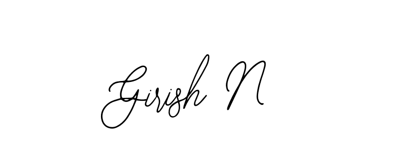 How to make Girish N signature? Bearetta-2O07w is a professional autograph style. Create handwritten signature for Girish N name. Girish N signature style 12 images and pictures png