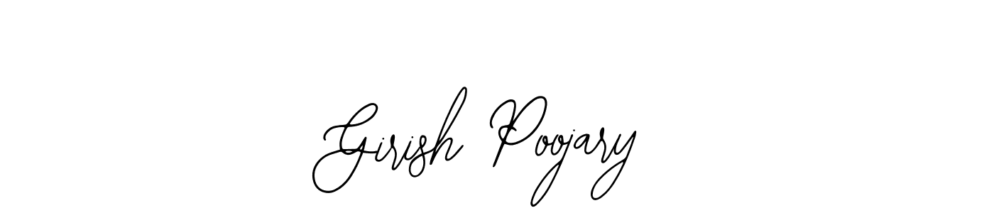 How to make Girish Poojary name signature. Use Bearetta-2O07w style for creating short signs online. This is the latest handwritten sign. Girish Poojary signature style 12 images and pictures png