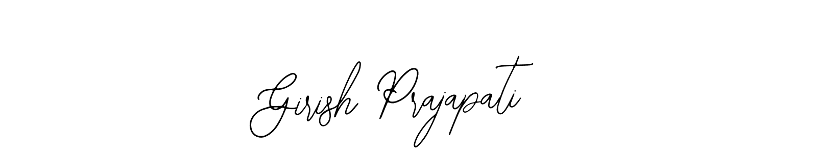Create a beautiful signature design for name Girish Prajapati. With this signature (Bearetta-2O07w) fonts, you can make a handwritten signature for free. Girish Prajapati signature style 12 images and pictures png