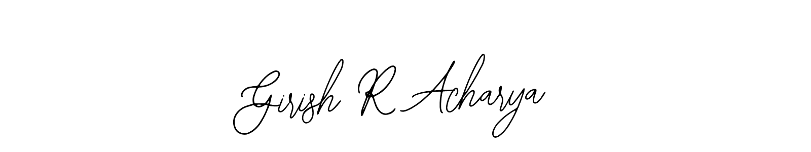 Also You can easily find your signature by using the search form. We will create Girish R Acharya name handwritten signature images for you free of cost using Bearetta-2O07w sign style. Girish R Acharya signature style 12 images and pictures png