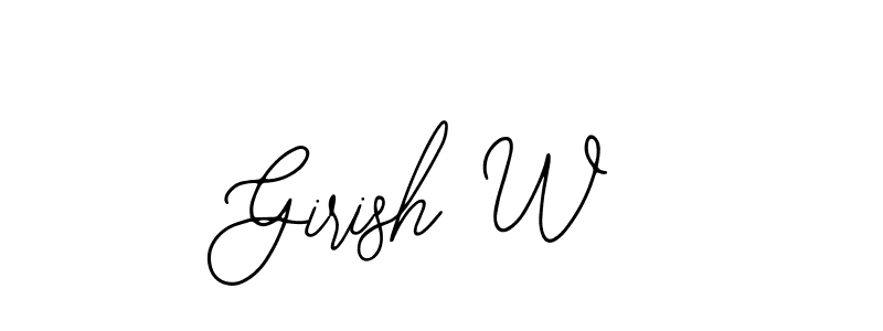 Check out images of Autograph of Girish W name. Actor Girish W Signature Style. Bearetta-2O07w is a professional sign style online. Girish W signature style 12 images and pictures png