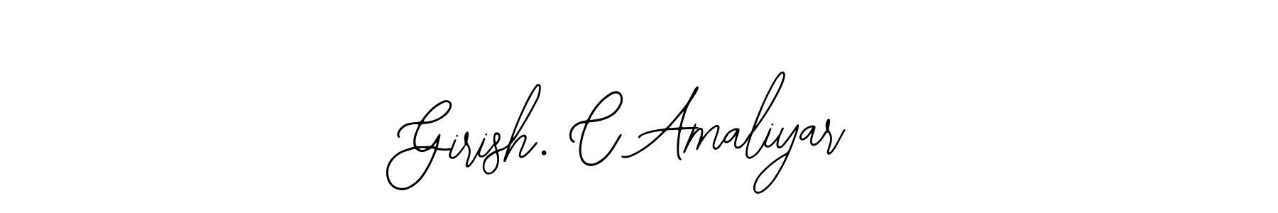 Also You can easily find your signature by using the search form. We will create Girish. C Amaliyar name handwritten signature images for you free of cost using Bearetta-2O07w sign style. Girish. C Amaliyar signature style 12 images and pictures png