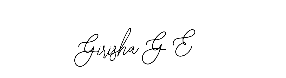 Create a beautiful signature design for name Girisha G E. With this signature (Bearetta-2O07w) fonts, you can make a handwritten signature for free. Girisha G E signature style 12 images and pictures png