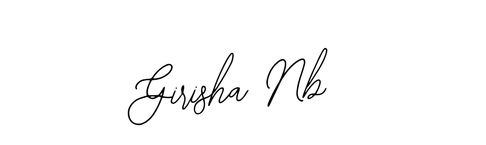 How to make Girisha Nb signature? Bearetta-2O07w is a professional autograph style. Create handwritten signature for Girisha Nb name. Girisha Nb signature style 12 images and pictures png