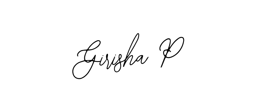 It looks lik you need a new signature style for name Girisha P. Design unique handwritten (Bearetta-2O07w) signature with our free signature maker in just a few clicks. Girisha P signature style 12 images and pictures png
