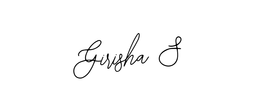 Also You can easily find your signature by using the search form. We will create Girisha S name handwritten signature images for you free of cost using Bearetta-2O07w sign style. Girisha S signature style 12 images and pictures png