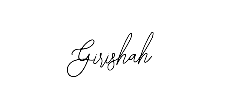 Make a beautiful signature design for name Girishah. With this signature (Bearetta-2O07w) style, you can create a handwritten signature for free. Girishah signature style 12 images and pictures png