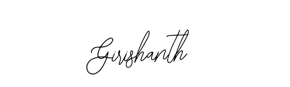 Make a beautiful signature design for name Girishanth. Use this online signature maker to create a handwritten signature for free. Girishanth signature style 12 images and pictures png
