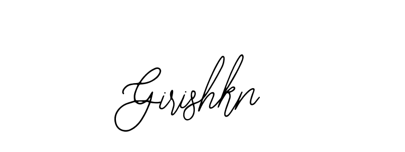 You should practise on your own different ways (Bearetta-2O07w) to write your name (Girishkn) in signature. don't let someone else do it for you. Girishkn signature style 12 images and pictures png