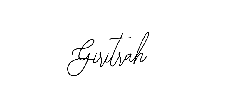 The best way (Bearetta-2O07w) to make a short signature is to pick only two or three words in your name. The name Giritrah include a total of six letters. For converting this name. Giritrah signature style 12 images and pictures png