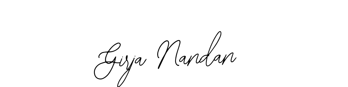 How to make Girja Nandan name signature. Use Bearetta-2O07w style for creating short signs online. This is the latest handwritten sign. Girja Nandan signature style 12 images and pictures png