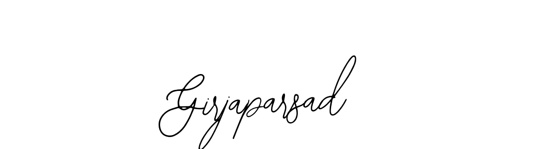 How to make Girjaparsad name signature. Use Bearetta-2O07w style for creating short signs online. This is the latest handwritten sign. Girjaparsad signature style 12 images and pictures png