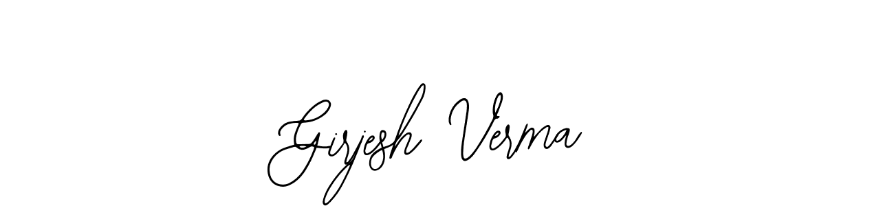 How to make Girjesh Verma signature? Bearetta-2O07w is a professional autograph style. Create handwritten signature for Girjesh Verma name. Girjesh Verma signature style 12 images and pictures png