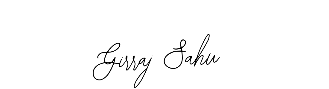 How to make Girraj Sahu name signature. Use Bearetta-2O07w style for creating short signs online. This is the latest handwritten sign. Girraj Sahu signature style 12 images and pictures png
