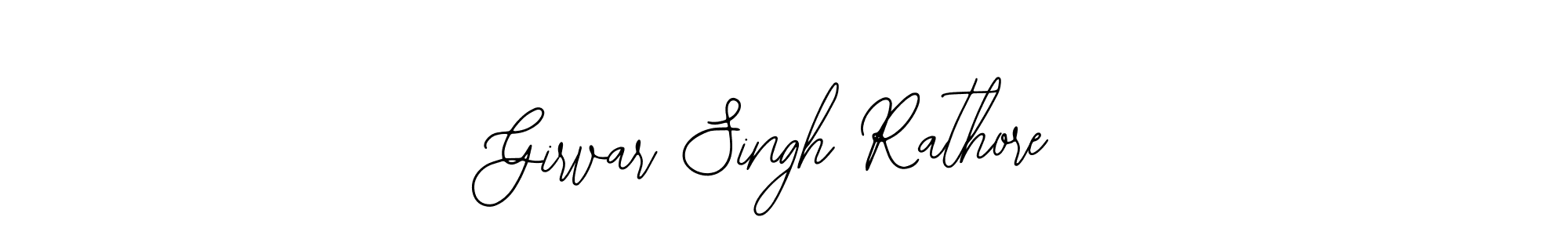 Use a signature maker to create a handwritten signature online. With this signature software, you can design (Bearetta-2O07w) your own signature for name Girvar Singh Rathore. Girvar Singh Rathore signature style 12 images and pictures png