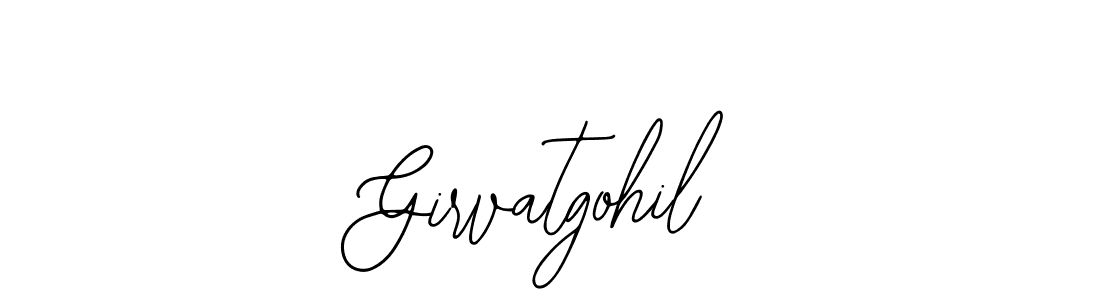 How to make Girvatgohil name signature. Use Bearetta-2O07w style for creating short signs online. This is the latest handwritten sign. Girvatgohil signature style 12 images and pictures png