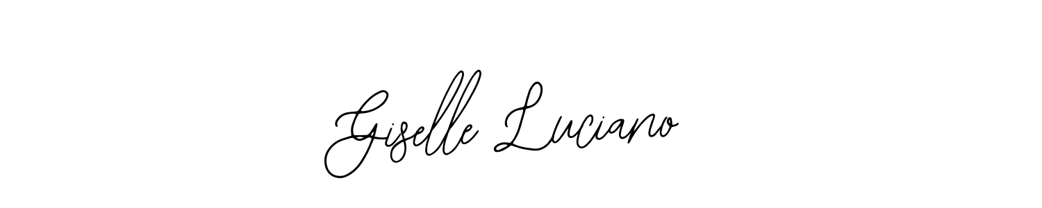 You should practise on your own different ways (Bearetta-2O07w) to write your name (Giselle Luciano) in signature. don't let someone else do it for you. Giselle Luciano signature style 12 images and pictures png