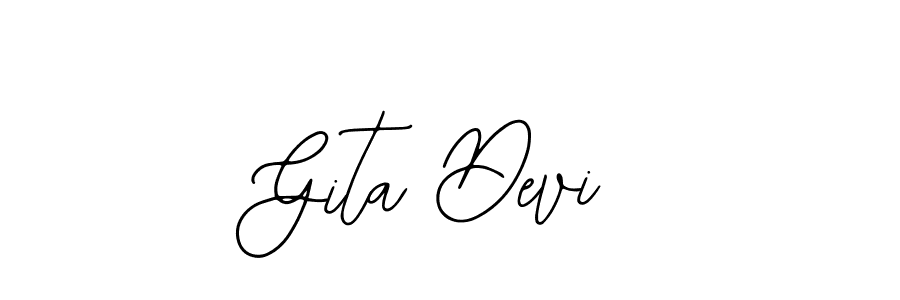 How to make Gita Devi name signature. Use Bearetta-2O07w style for creating short signs online. This is the latest handwritten sign. Gita Devi signature style 12 images and pictures png