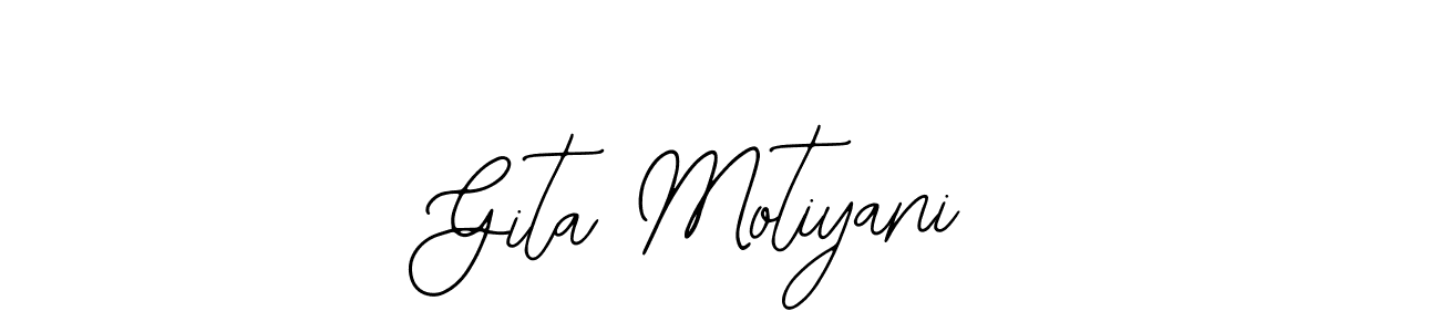 Also You can easily find your signature by using the search form. We will create Gita Motiyani name handwritten signature images for you free of cost using Bearetta-2O07w sign style. Gita Motiyani signature style 12 images and pictures png