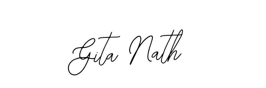 Gita Nath stylish signature style. Best Handwritten Sign (Bearetta-2O07w) for my name. Handwritten Signature Collection Ideas for my name Gita Nath. Gita Nath signature style 12 images and pictures png