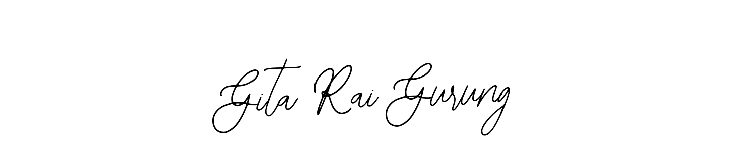 Also we have Gita Rai Gurung name is the best signature style. Create professional handwritten signature collection using Bearetta-2O07w autograph style. Gita Rai Gurung signature style 12 images and pictures png
