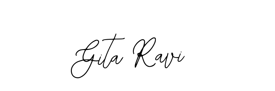 Also You can easily find your signature by using the search form. We will create Gita Ravi name handwritten signature images for you free of cost using Bearetta-2O07w sign style. Gita Ravi signature style 12 images and pictures png