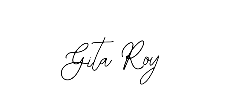 Also You can easily find your signature by using the search form. We will create Gita Roy name handwritten signature images for you free of cost using Bearetta-2O07w sign style. Gita Roy signature style 12 images and pictures png