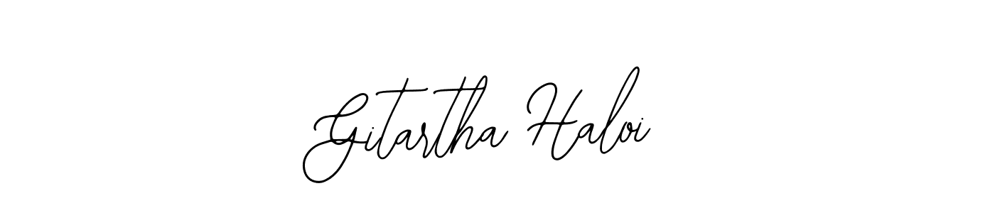 Also we have Gitartha Haloi name is the best signature style. Create professional handwritten signature collection using Bearetta-2O07w autograph style. Gitartha Haloi signature style 12 images and pictures png