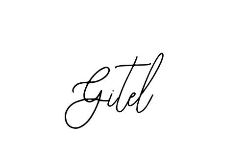 The best way (Bearetta-2O07w) to make a short signature is to pick only two or three words in your name. The name Gitel include a total of six letters. For converting this name. Gitel signature style 12 images and pictures png