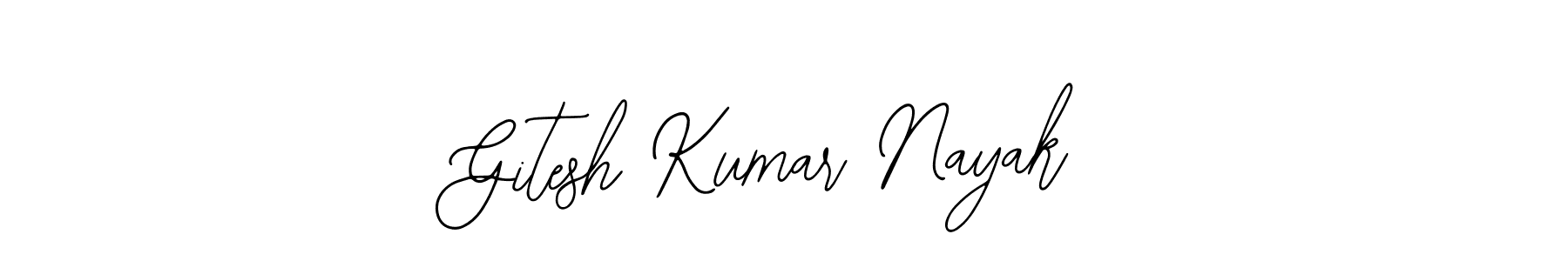 Use a signature maker to create a handwritten signature online. With this signature software, you can design (Bearetta-2O07w) your own signature for name Gitesh Kumar Nayak. Gitesh Kumar Nayak signature style 12 images and pictures png
