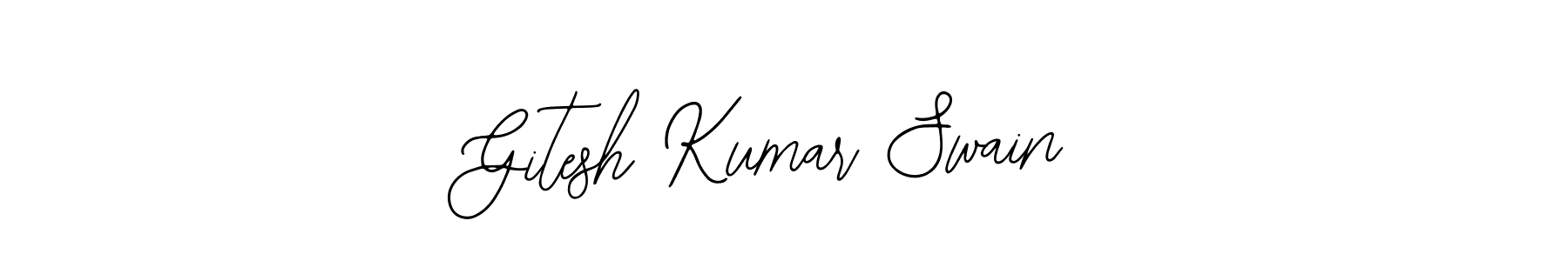 How to make Gitesh Kumar Swain signature? Bearetta-2O07w is a professional autograph style. Create handwritten signature for Gitesh Kumar Swain name. Gitesh Kumar Swain signature style 12 images and pictures png