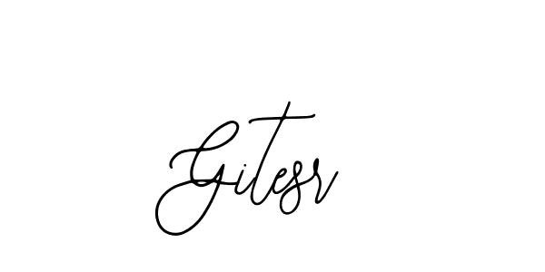 Bearetta-2O07w is a professional signature style that is perfect for those who want to add a touch of class to their signature. It is also a great choice for those who want to make their signature more unique. Get Gitesr name to fancy signature for free. Gitesr signature style 12 images and pictures png