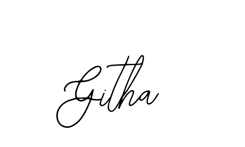 Use a signature maker to create a handwritten signature online. With this signature software, you can design (Bearetta-2O07w) your own signature for name Githa. Githa signature style 12 images and pictures png