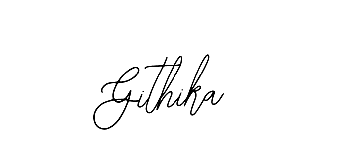 Also You can easily find your signature by using the search form. We will create Githika name handwritten signature images for you free of cost using Bearetta-2O07w sign style. Githika signature style 12 images and pictures png