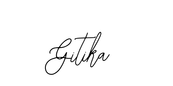 How to make Gitika signature? Bearetta-2O07w is a professional autograph style. Create handwritten signature for Gitika name. Gitika signature style 12 images and pictures png