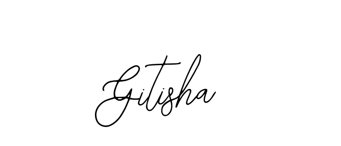 Make a beautiful signature design for name Gitisha. Use this online signature maker to create a handwritten signature for free. Gitisha signature style 12 images and pictures png