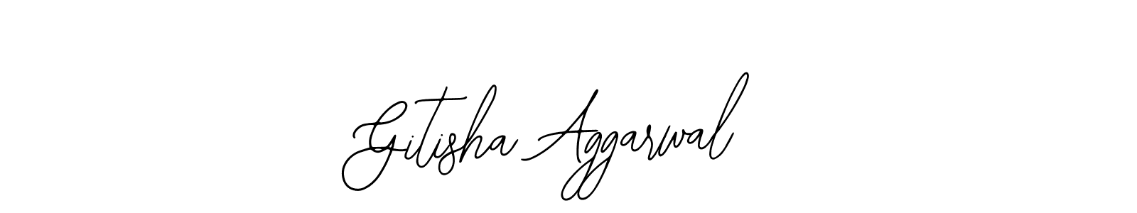 The best way (Bearetta-2O07w) to make a short signature is to pick only two or three words in your name. The name Gitisha Aggarwal include a total of six letters. For converting this name. Gitisha Aggarwal signature style 12 images and pictures png