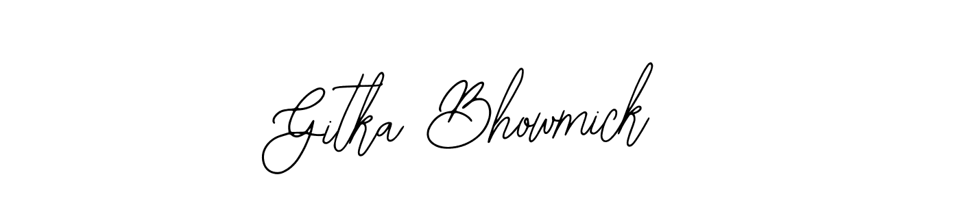 Design your own signature with our free online signature maker. With this signature software, you can create a handwritten (Bearetta-2O07w) signature for name Gitka Bhowmick. Gitka Bhowmick signature style 12 images and pictures png