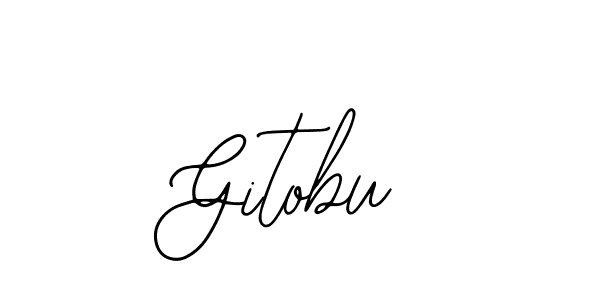 Once you've used our free online signature maker to create your best signature Bearetta-2O07w style, it's time to enjoy all of the benefits that Gitobu name signing documents. Gitobu signature style 12 images and pictures png
