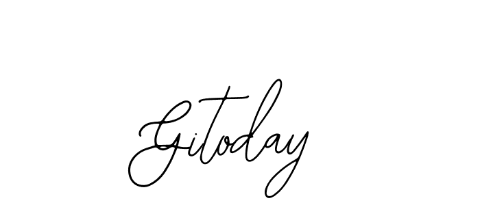 Similarly Bearetta-2O07w is the best handwritten signature design. Signature creator online .You can use it as an online autograph creator for name Gitoday. Gitoday signature style 12 images and pictures png